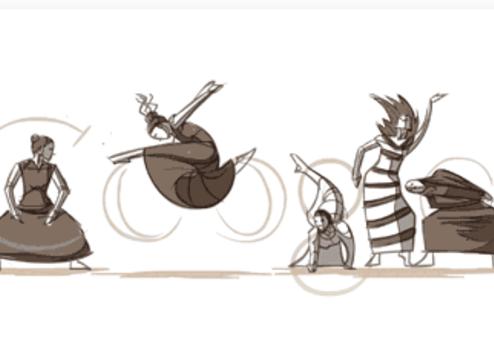 google doodle martha graham. Logo Google Doodle Martha