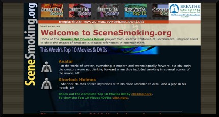 scenesmoking.org tabac film