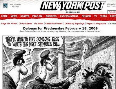 caricature obama raciste