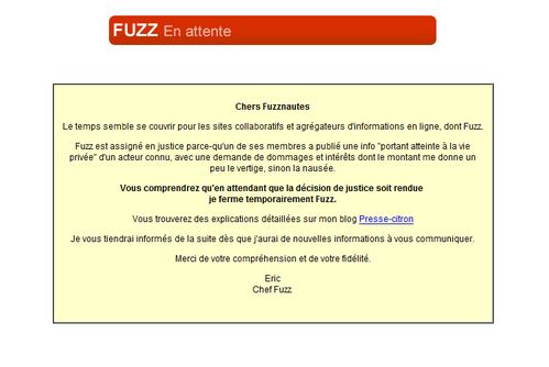 fuzz poursuivit en justice