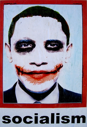 obama poster joker like Heath Ledger