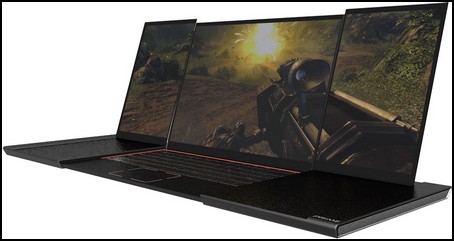 Prime Gaming Laptop Concept: le laptop a 3 écran