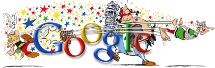 google logo 50 ans asterix et obelix 