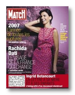 Rachida Dati se fait glamour pou Paris-match