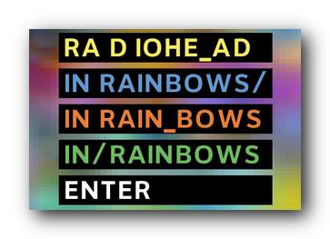   new radohead lp album de radiohead: in Rainbows l