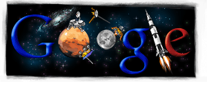Nasa logo google 50 ème anniversaire