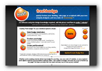fresh badge web2.0