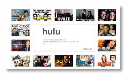 Hulu  nbc ! (une beta en vue)