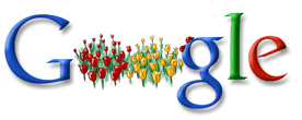 google fête le printemps logo