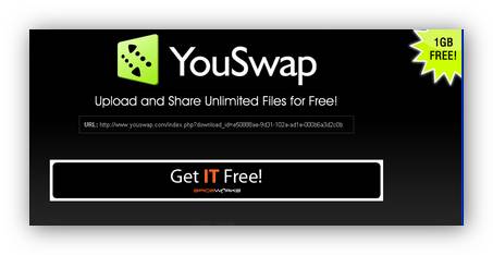 YouSwap : le partage illimité via email