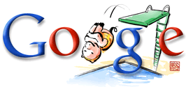 google doodle olympic diving 2008