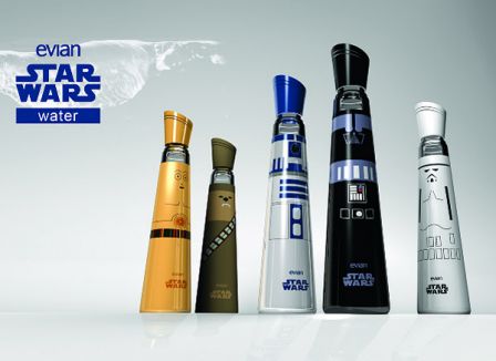 evian star wars bottle