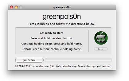 Grenpoison, Greenpois0n  ios 4.2 rc5