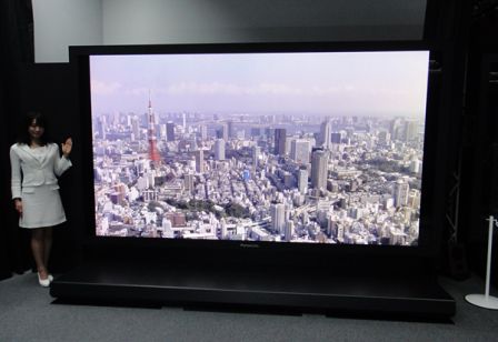 NHK & Panasonic écran de 145 ' de diagonale  avec une résolution de 8K