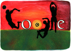 google doodle solar eclipse 2010 ,world cup  2010 final spain dutch