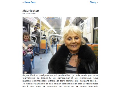 l'inconnu du metro france2 reportage marie dinkel blog