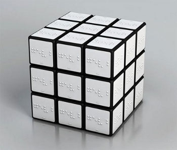 rubbiks cube braille yanko design