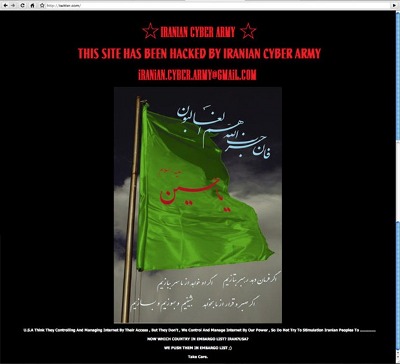 iranian cyber army defacing defaced twitter